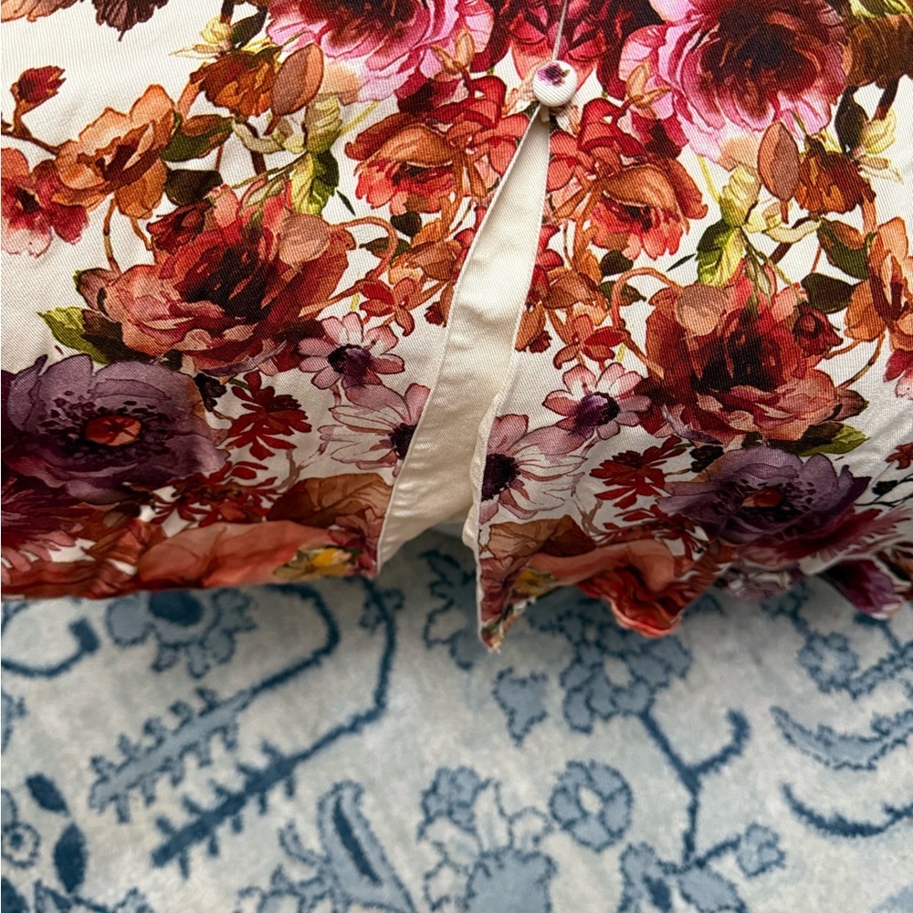 SOFT SURROUNDINGS Paulette floral shirt maxi dress Fall Festival Size Petite XS - Picture 7 of 11